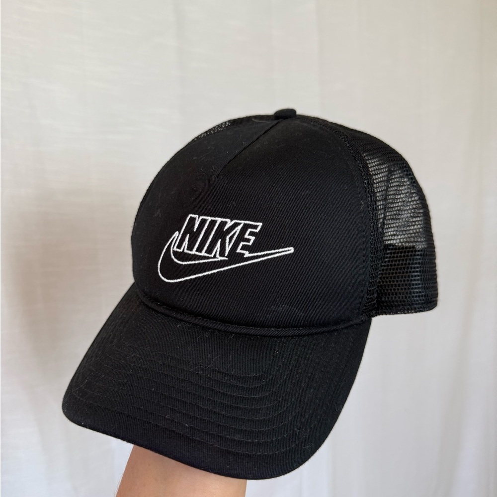 Nike Classic99 Futura Trucker Snapback Hat - Black - Picture 5 of 5